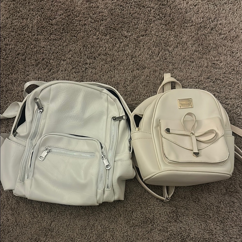 Elegant Cream Backpack Set